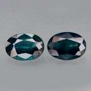 Rich and decadent! 1.85ct pair of Sapphires from Madagascar!