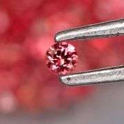 Vibrant color! Diamond cut! 2.67ct  cherry pink Sapphire set!