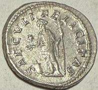 Julia Maesa Roman Empire. Circa 225 Denarius.