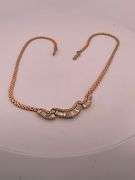 CERTIFIED 18K YELLOW GOLD DIAMOND NECKLACE