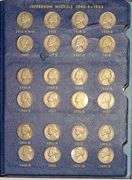 Jefferson Nickel Complete Album 1938-1964