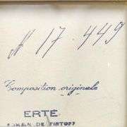 "Pickpockets, Ecolier, August 29, 1962" by Erte (1892-1990)