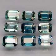Breath taking! 2.27ct set of blue green Australian Sapphires