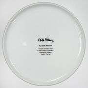 "White on Red" by Keith Haring (1958-1990)