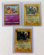 3 Pokémon "Swirl" Trade Cards