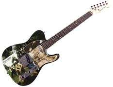 The Verve Richard Ashcroft Autographed Custom Graphics Guitar ACOA