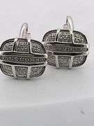 CERTIFIED BRAND NEW  18k white gold Di Modolo cufflinks with diamonds.