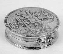 Sterling Silver Golfing Trinket Box