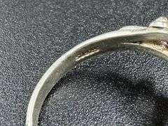 Sterling Silver Natural Rainbow Moonstone Ring Size 7