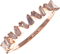 18KT Rose Gold Diamond Band