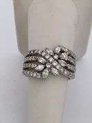 CERTIFIED 18K WHITE GOLD DIAMOND RING / BAND