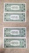 (2 Lots Of 3 & 2 Lots Of 2) (4 Lots/10 Notes Total) Consecutive Silver Certificates, UNC