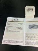 CERTIFIED 18K WHITE GOLD DIAMOND RING / BAND