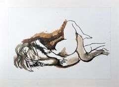 Limited Edition Renato Guttuso Artwork from 'Disegni Eritoci' Portfolio