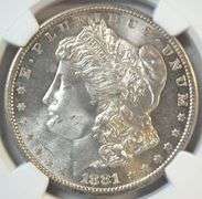Impressive virtual Gem BU 1881-S Morgan Silver Dollar. NGC MS64