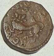 India 1834 20 Cash Mysore