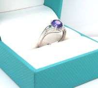Darling1.47CTS Round Faceted Tanzanite Ring in Sterling Silver