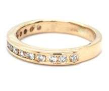 14kt Yellow gold 0.35ctw diamond band
