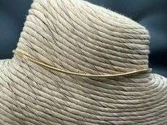 Sterling Silver 925 Snake Chain w/ Gold Plated 9" Bracelet Anklet