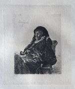 Extremely Rare and Collectible Antique Etching After Rembrandt, c. 1880