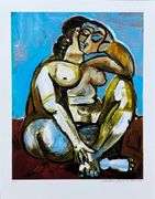 Collectible Pencil Numbered Pablo Picasso, Seated Nude