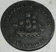 1815 Nova Scotia Starr & Shannon Half Penny Token