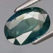 Real! 1.59ct blue green pendant cut Sapphire! Heated only!
