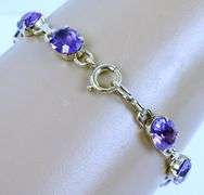 Vintage WRE Gold Filled Amethyst Bracelet