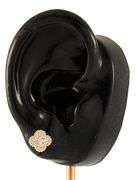 New 1.03ctw Round Diamond Clover Shaped Stud Earrings in 14K