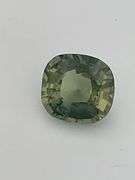 natural unheated green sapphire 1.61 carat