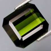 Large 4.53ct untreated VS dark olive green Tourmaline