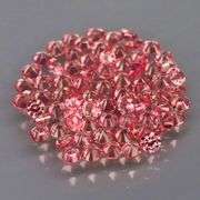 Vibrant color! Diamond cut! 2.27ct  cherry pink Sapphire set!
