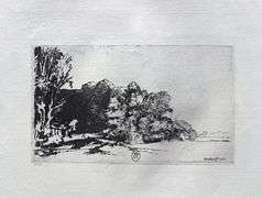 Extremely Rare and Collectible Antique Etching After Rembrandt, c. 1880