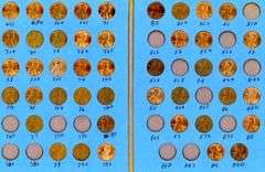 Collection of 155 Lincoln Cents in Albums: 1911-1989-D