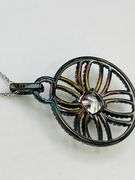 925 Sterling Silver Crystal Pave Classica Pendant With Chain Necklace