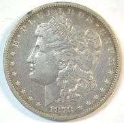 Key date 1878-CC Morgan Silver Dollar in nice condition