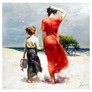 "Afternoon Stroll" by Pino (1939-2010)