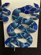 Original Handmade Mosaico Snake Earrings & Pendant 925 Sterling Silver Mexico Artistic Jewelry