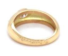 Sweet Little 18K YG Bezel Set Oval Diamond Ring