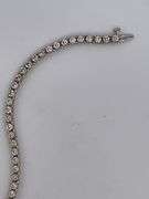 CERTIFIED 14K WHITE GOLD DIAMOND BRACELET