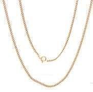 Strong 14K YG Standard Link Pendant Necklace