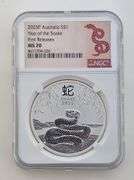 2025P Australia "Year Of The Snake", NGC MS70 FR