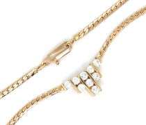 Pretty Modern 14K YG Necklace with Diamonds