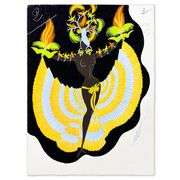 "Exotique, Mannequin Oaiseaux, February 19, 1958 for Helene Martini" by Erte (1892-1990)