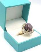 Breathtaking Huge 27.24CTS Natural Unheated Cabochon-Cut Star Ruby & White Sapphire Ring in Yellow G