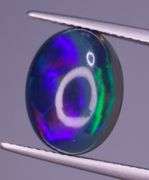 Look at the rich color in this 4.22ct velvety black Welo Opal!