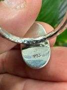 Sterling Silver 925 One of a Kind Dichroic Glass Ring Size 7