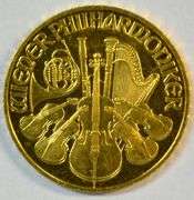 Awesome Gem BU 1994 ¼ oz pure .999 fine gold Philharmonic coin
