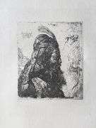 Extremely Rare and Collectible Antique Etching After Rembrandt, c. 1880