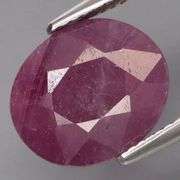 Stunning violet red 7.77ct untreated Winza Ruby